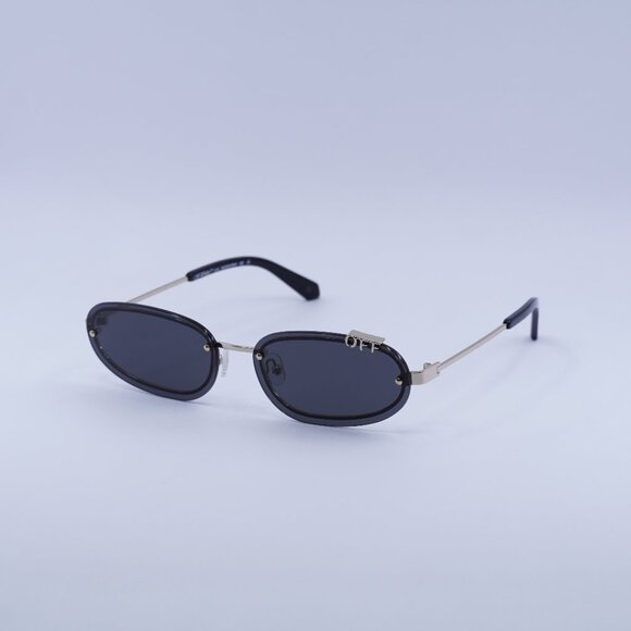 ?️New Off-White OERI13M MIAMI 7607 Sunglasses - Gold Frame, Grey Lenses main image 4